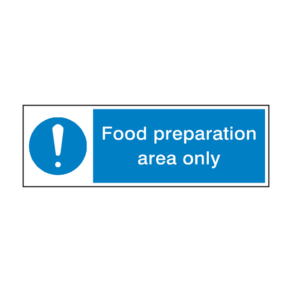 Food Prep Sign | PVC Safety Signs