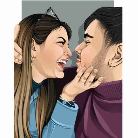 Couple Portrait Illustration