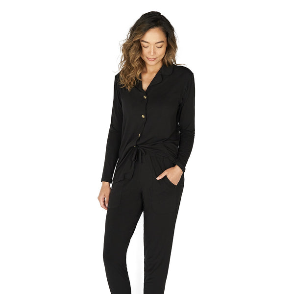 Women's Pajamas in Black - Motherly's Best Postpartum Pajamas