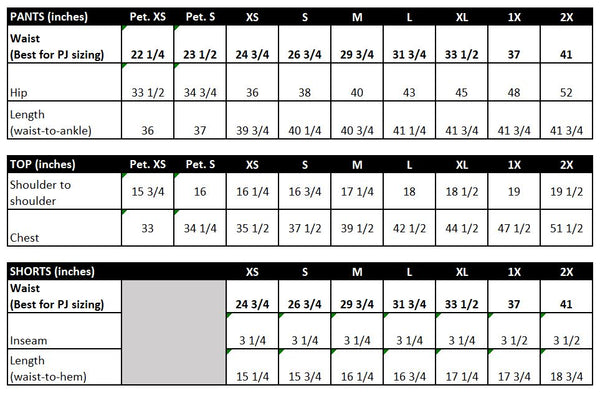 Women's Size Chart | Weekend Made