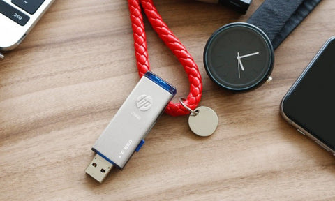 USb flash drive with a laptop and phone