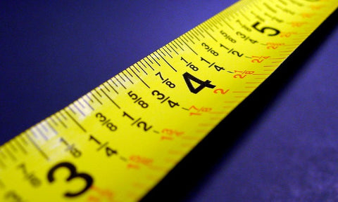 Close up of a tape measure