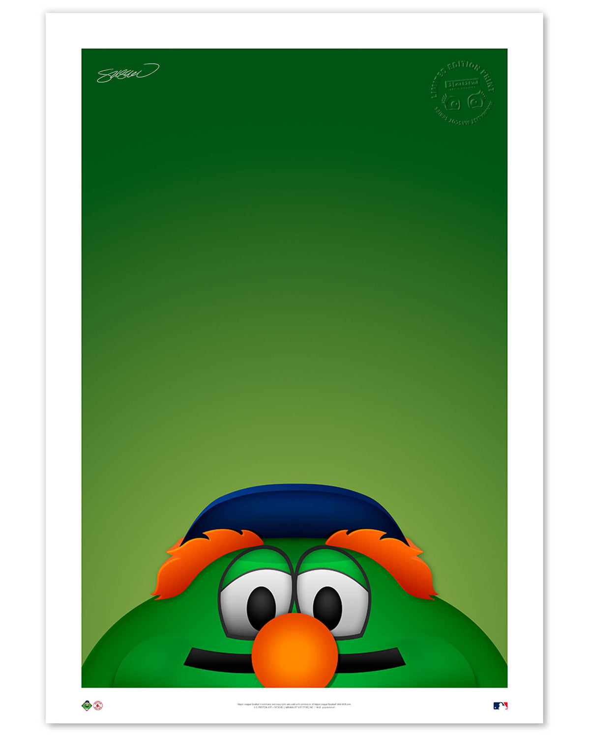 Minimalist Wally The Green Monster Mascot Canvas Wrap - Boston Red Sox – S.  Preston Art + Designs