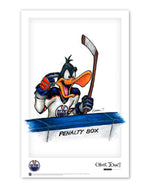 Duck Season Hockey Season x NHL Oilers Daffy Duck Poster Print