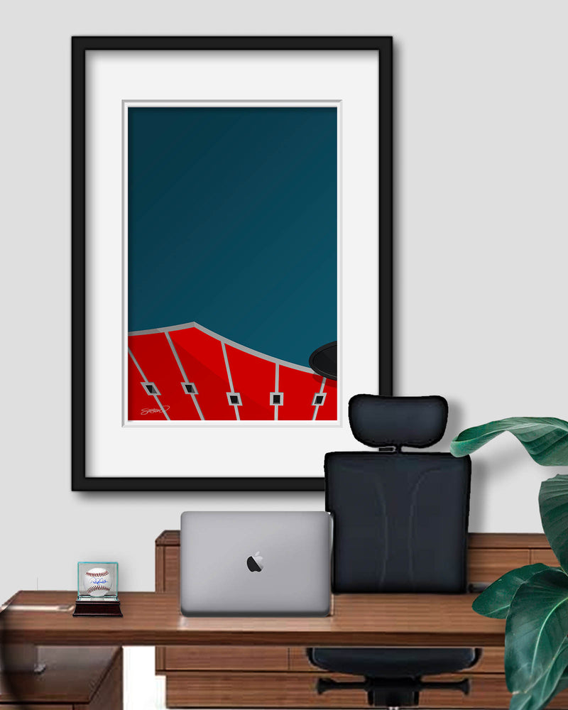 Minimalist Kauffman Stadium Kansas City Royals - S. Preston – S. Preston  Art + Designs