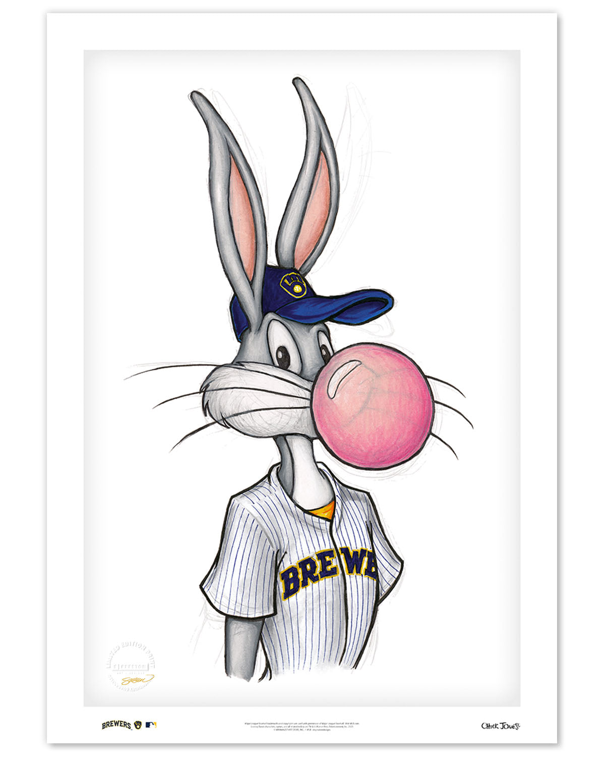 Chicago White Sox Looney Tunes Bugs Bunny Black Baseball Jersey