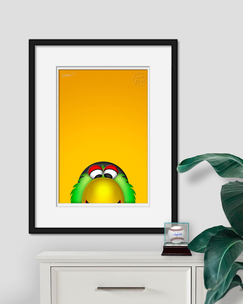 Minimalist Wally The Green Monster Canvas