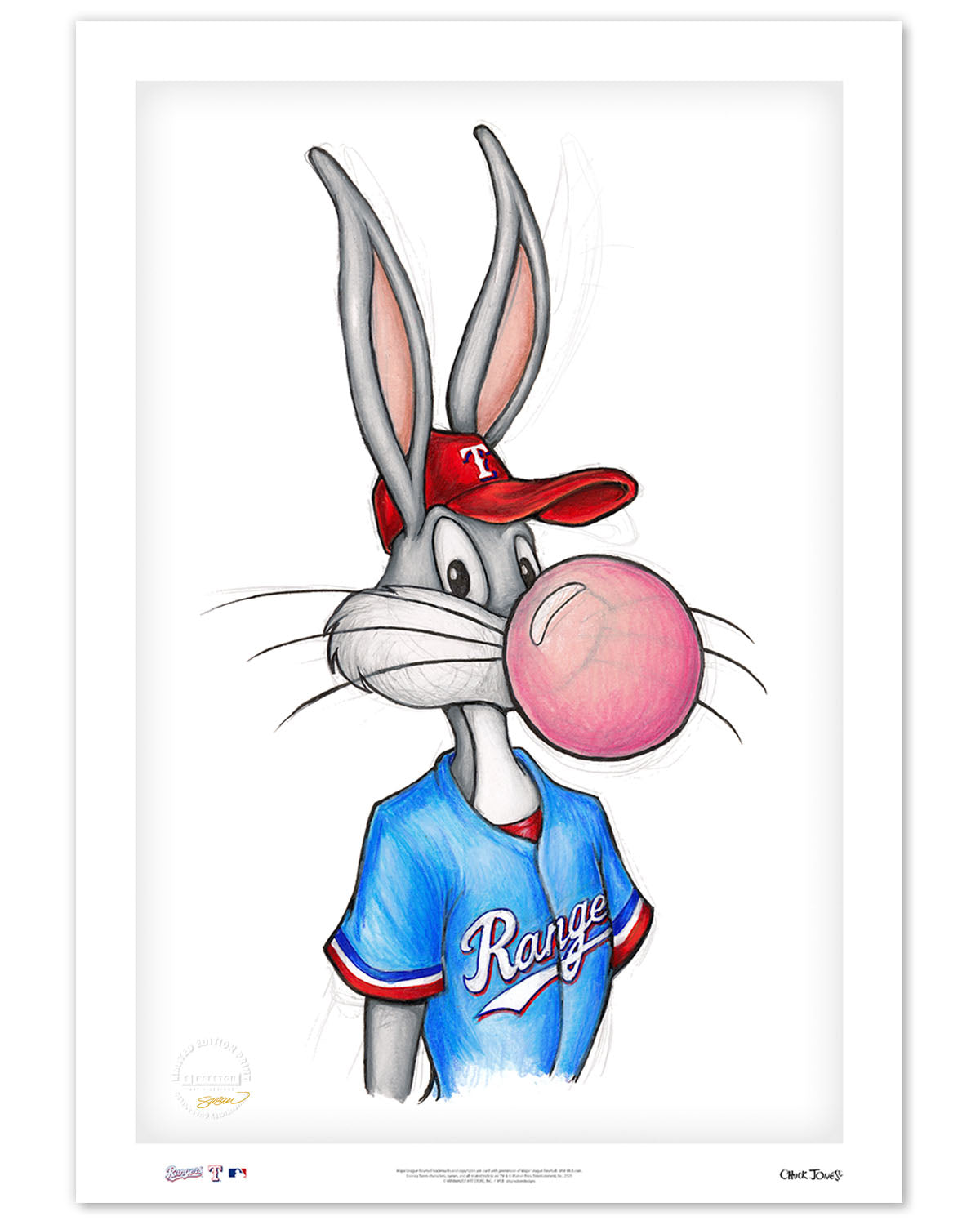 Los Angeles Dodgers Looney Tunes Bugs Bunny Baseball Jersey -   Worldwide Shipping