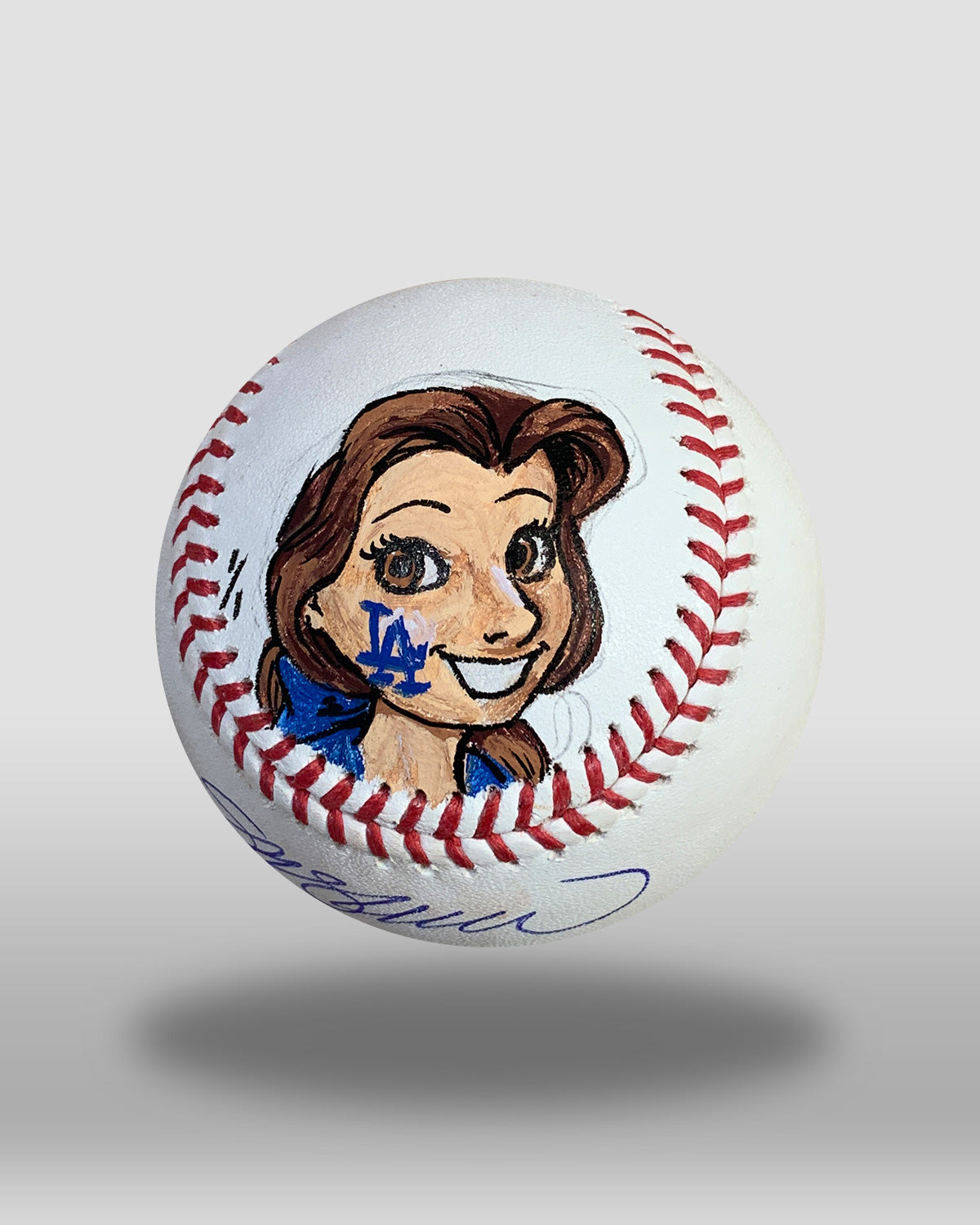 Lou Seal Hand-Painted Baseball Art – S. Preston Art + Designs