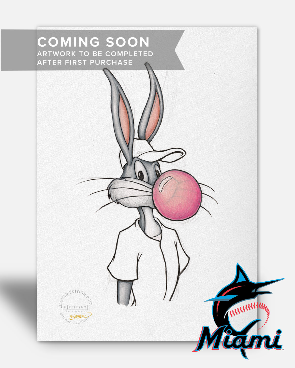 Bubblegum Bugs Bunny x MLB - Rangers by S. Preston – S. Preston Art +  Designs