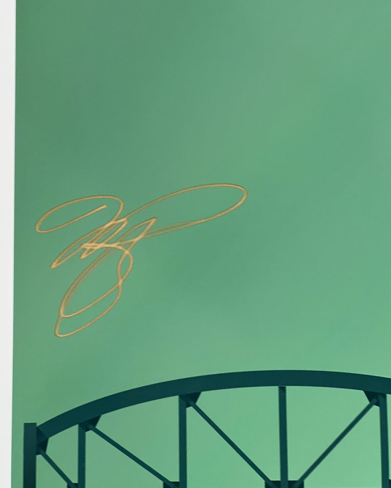 Minimalist Angel Stadium - David Fletcher Autographed - Poster