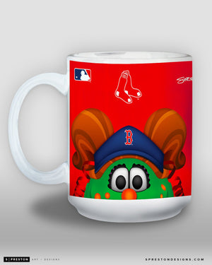 Minimalist Tessie The Green Monster Coffee Mug - MLB Licensed - Boston Red Sox Mascot