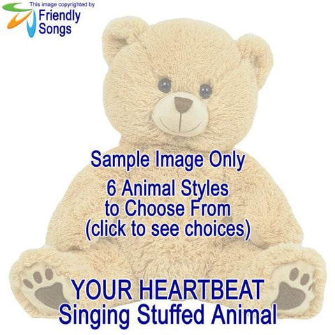 stuffed animals with heartbeat sound