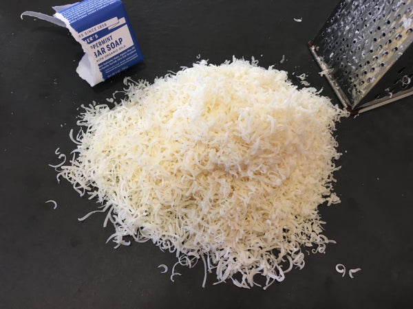 grated bar soap