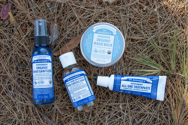 camping with dr. bronner's