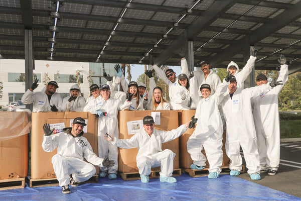 Dr. Bronner's employees posing together