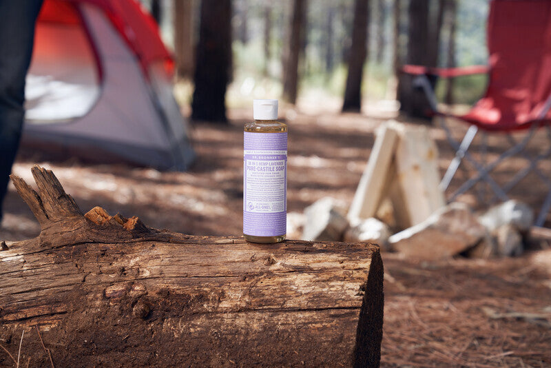 camping with dr. bronner's