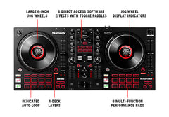 Numark Mixtrack Platinum FX Controlador DJ de 4 decks