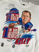 Load image into Gallery viewer, Vintage Buffalo Bills Jim Kelly Autographed Crewneck Size XL
