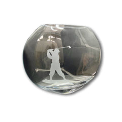 Premium Large Etched Golfer Vase | Shalimar Flower Shop - Brampton, ON