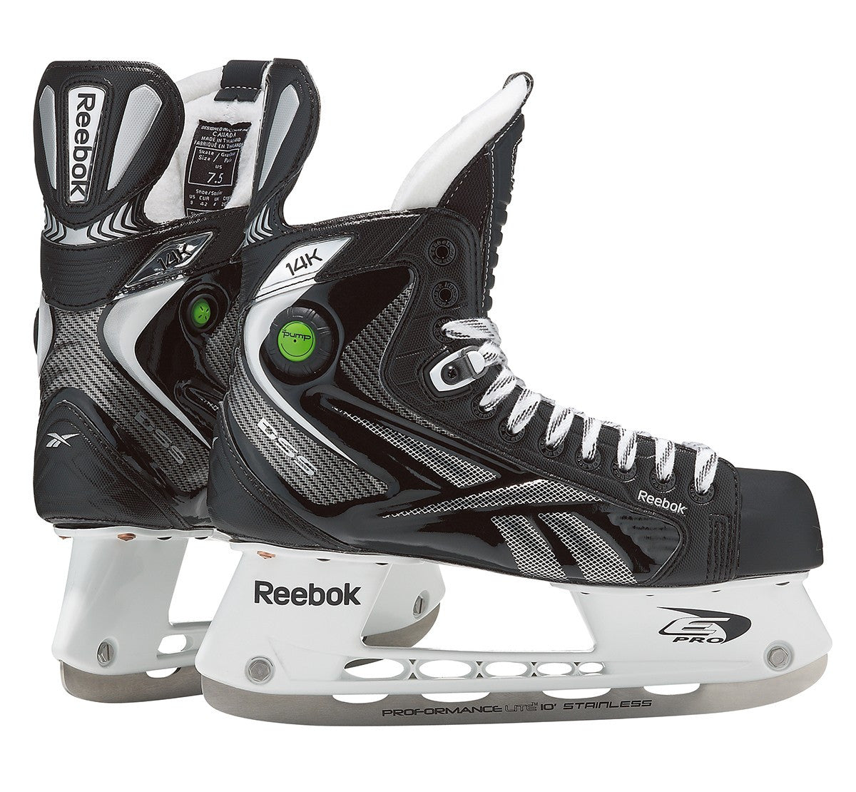 Reebok 14K Pump Ice Skates 