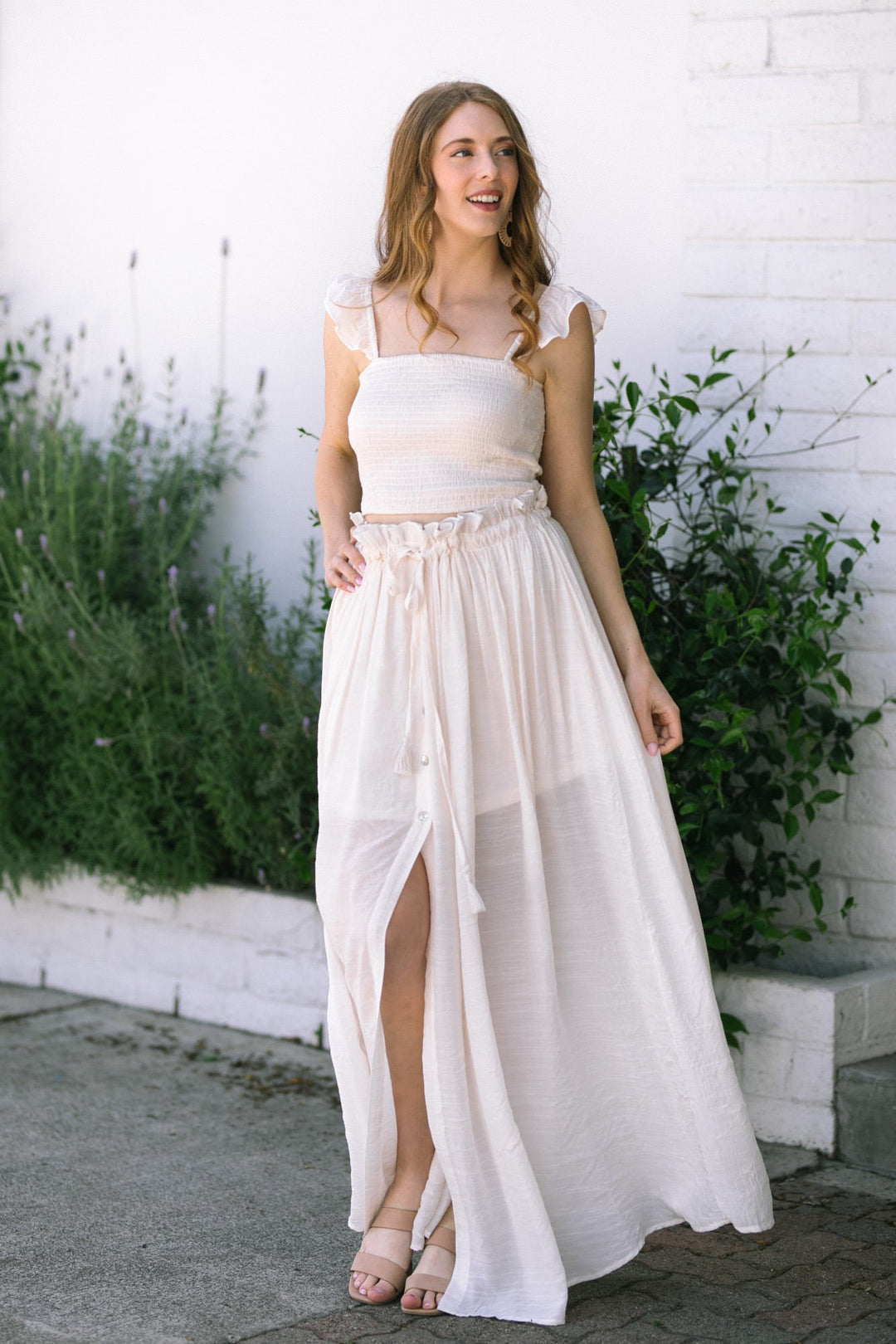 Daisy Tiered Maxi Skirt - Morning Lavender Boutique Skirts