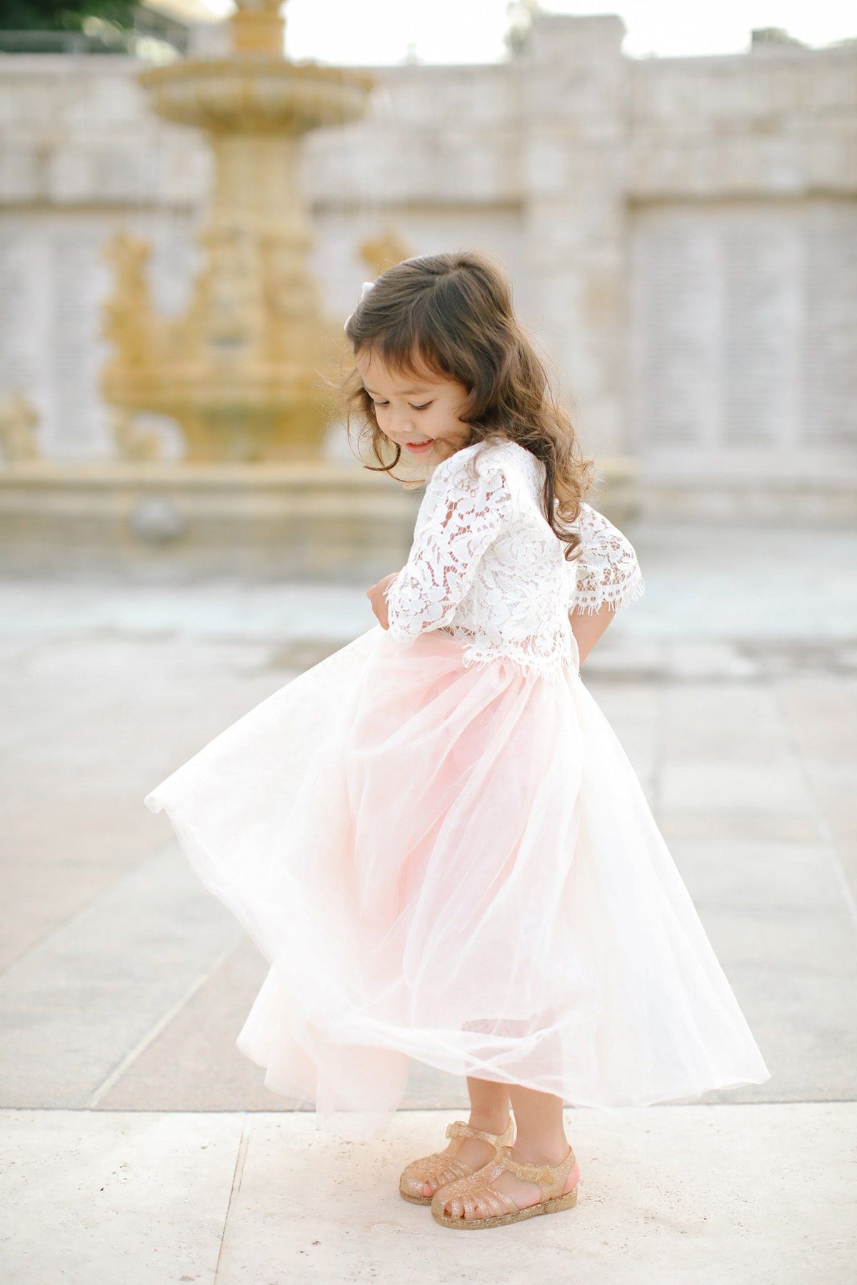 girls tulle maxi skirt