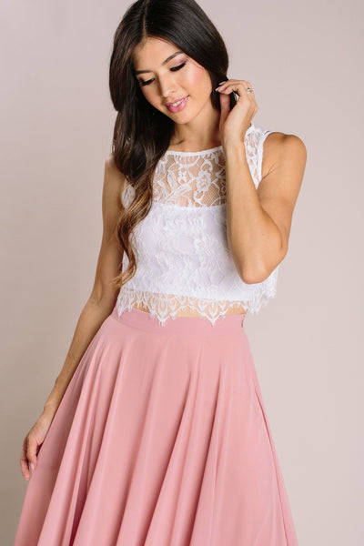 Cute Lace Tops, Bridesmaids Lace Tops - Morning Lavender