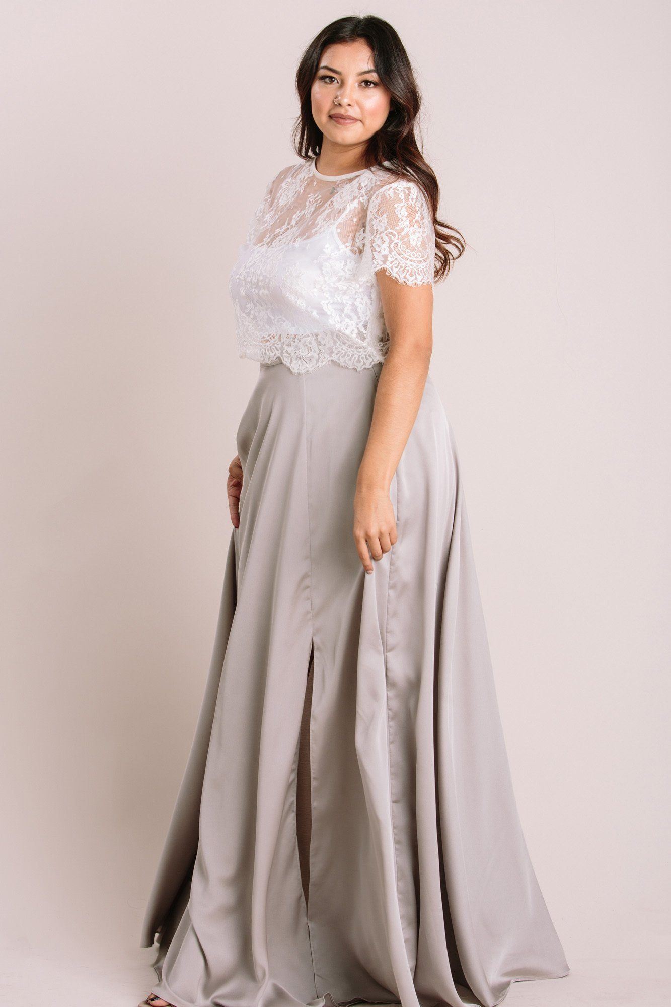 petite rosalie flowy maxi skirt