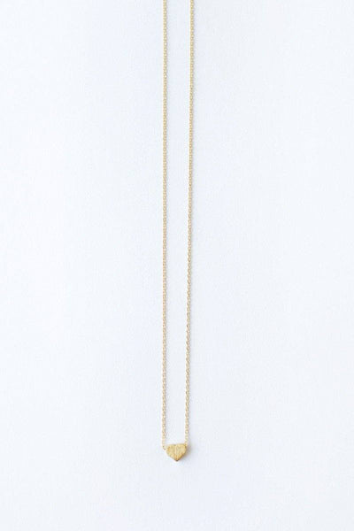 cora leaf dainty gold necklace