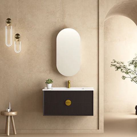 INFINITY KINGO BLACK 900MM VANITY