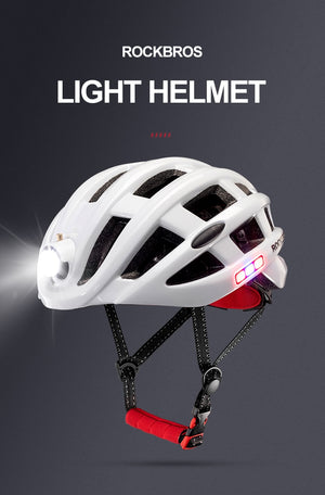 rockbros helmet with lights