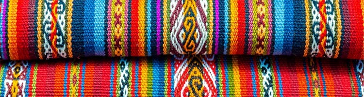 brightly coloured textiles