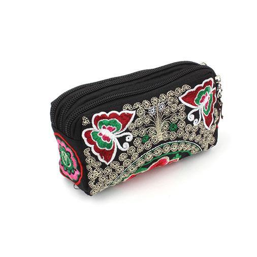 Picture of Thai Embroidered Purse-Triple Pocket