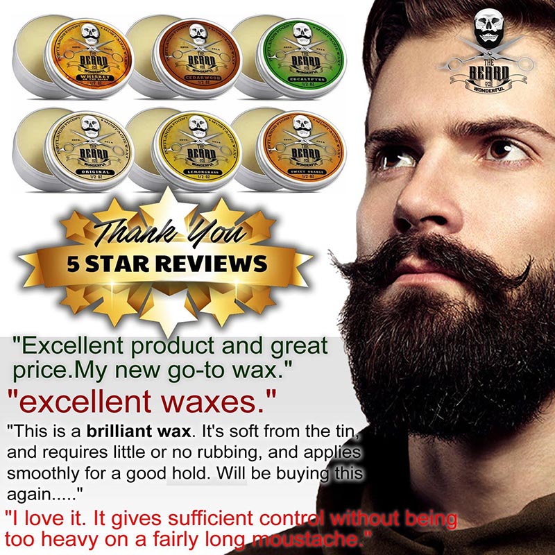 Picture of Strong Hold Moustache Wax Lemongrass