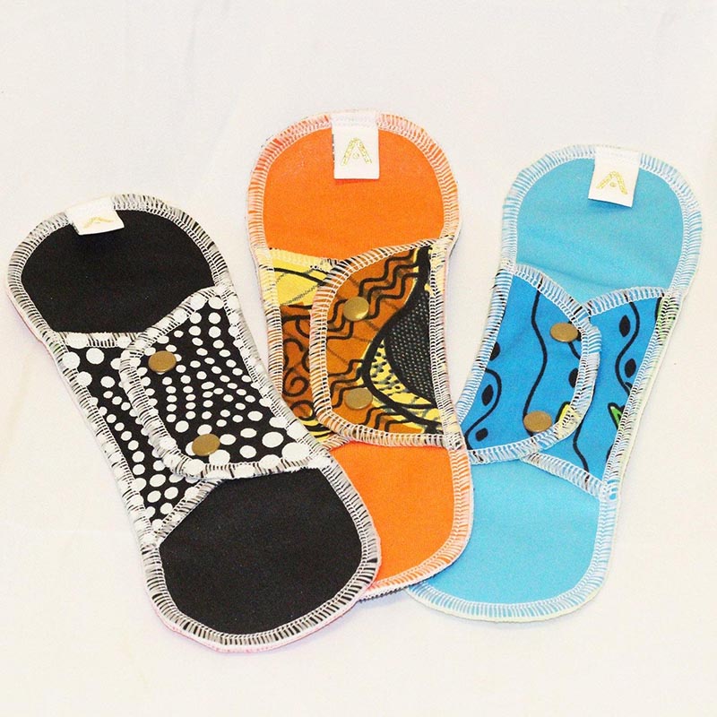 Picture of Reusable Sanitary Day Pads -3 Pack Style Pack 2