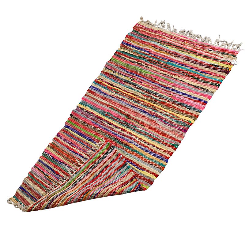 Picture of Upcycled Rainbow Rag Rug Bright