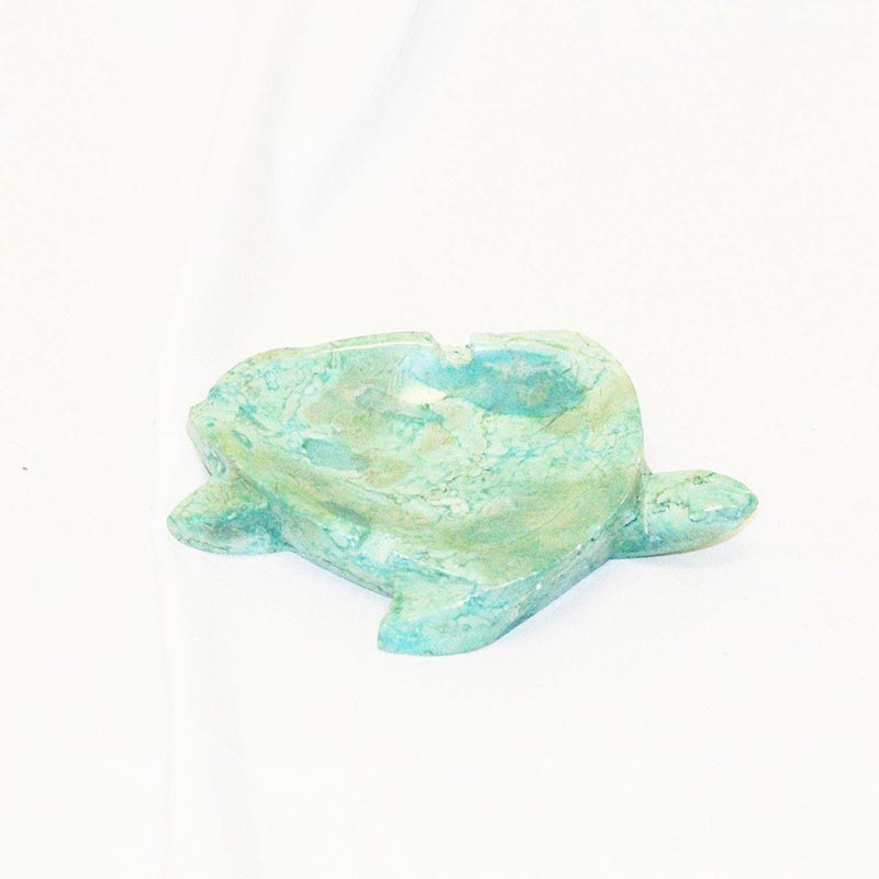 Picture of Stone Turtle Jewellery Dish in Various Colours Green