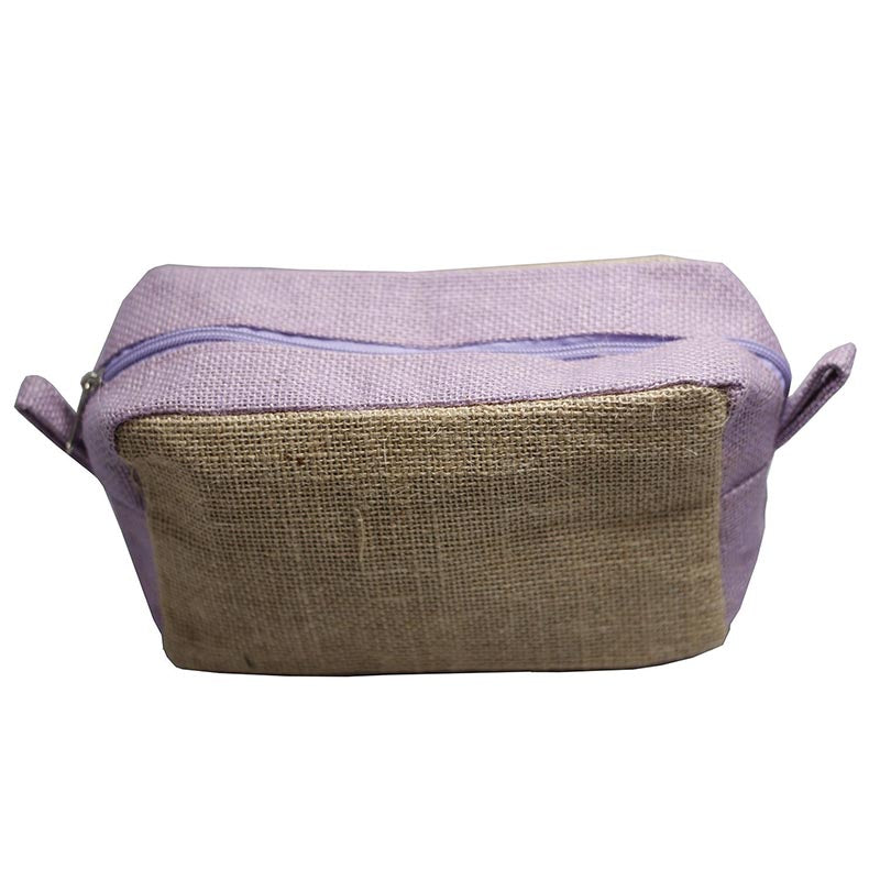 Picture of Jute Toiletry Bag - Natural & Lavender