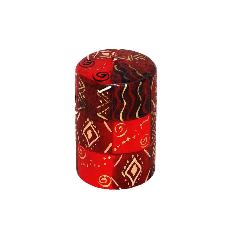Picture of Hand Painted Large Pillar Candle, Liztoni
