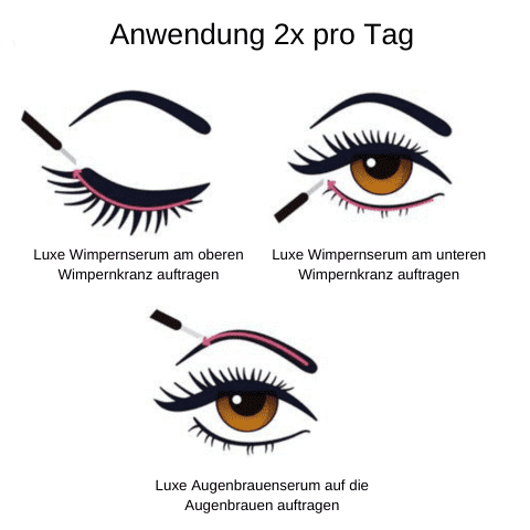 Augenbrauenserum, Augenbrauenwachstumsserum, Luxe Augenbrauenserum, Luxe Cosmetics