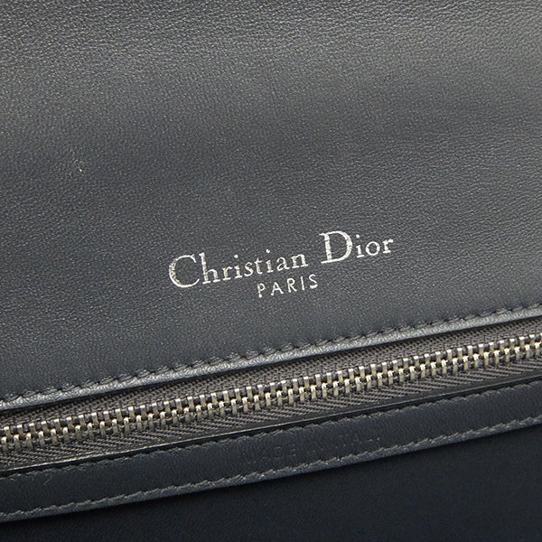 クリスチャン・ディオール Christian Dior ディオラマ メタリックシルバー カーフ ショルダーバッグ