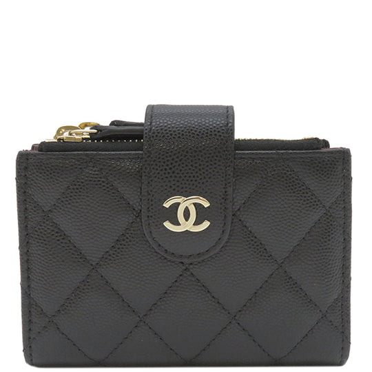 A69253 CHANEL ゴールド金具　ジップミニポーチ