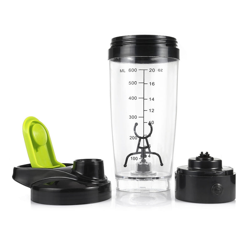Protein Shaker 600ml - Automatic Electric Vortex BPA Free Protein Shaker and Water Bottle