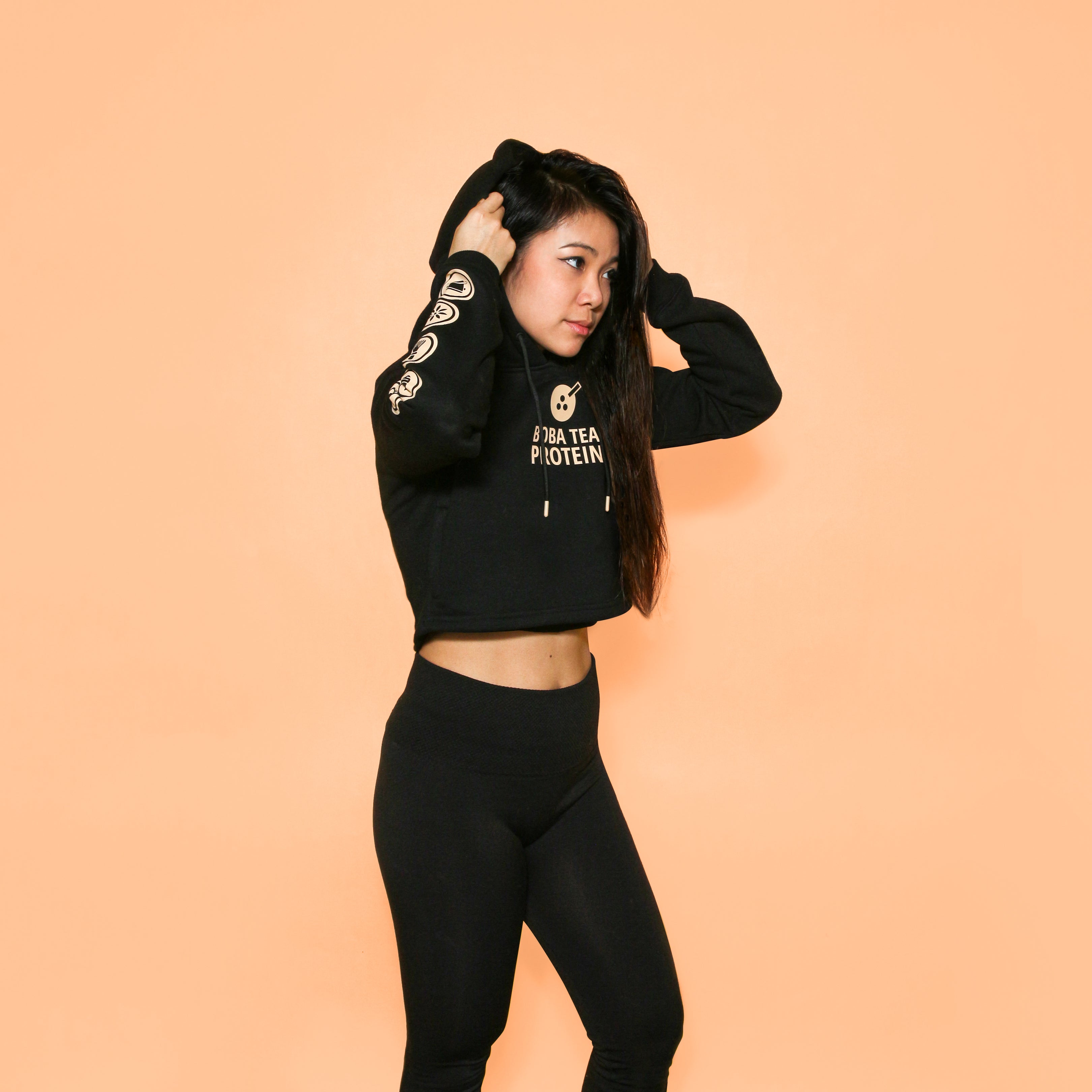 BOBA BAE CROPPED HOODIE — Boba Guys Shop