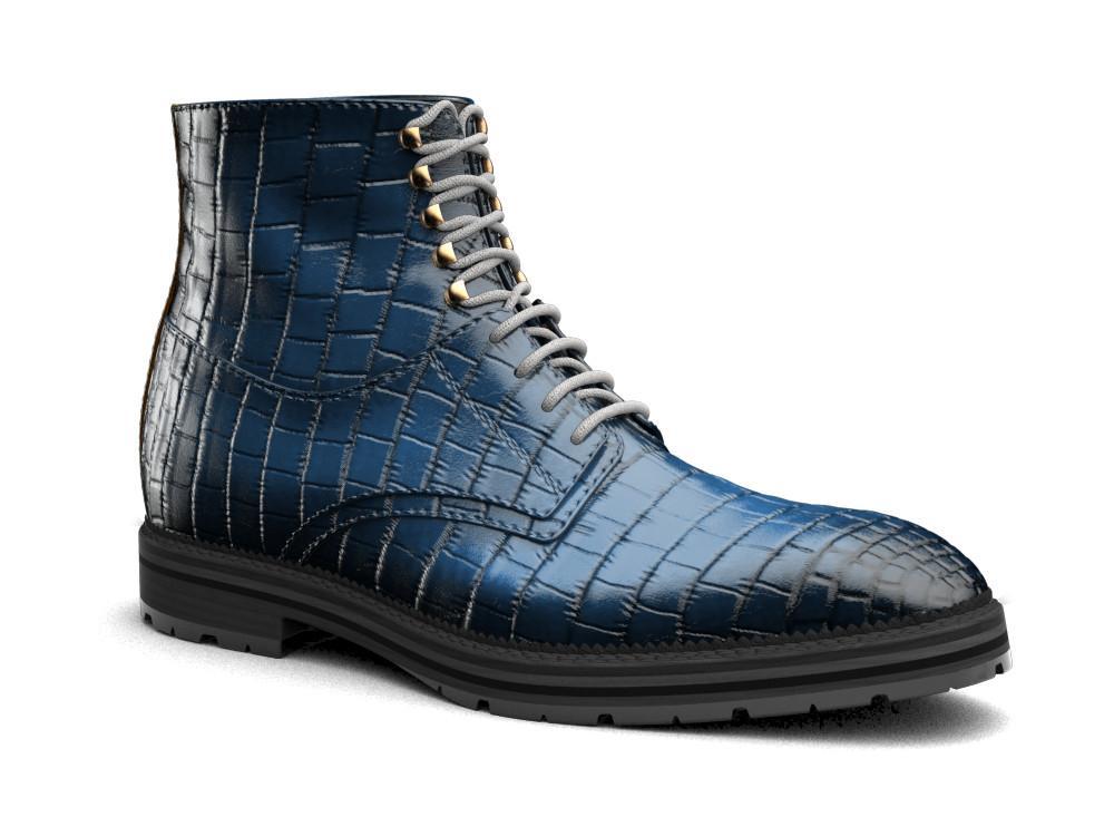 crocodile leather boots