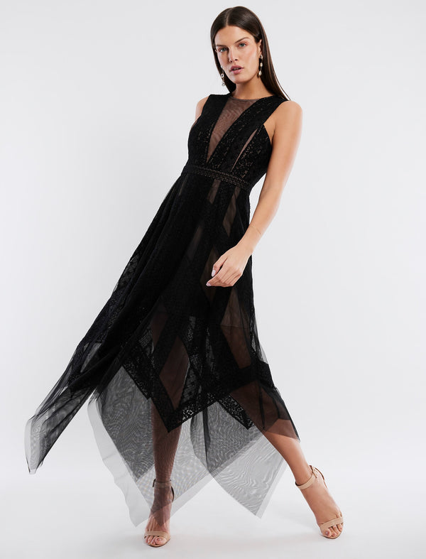 Black Andi Handkerchief Dress | Dresses | BCBGMAXAZRIA