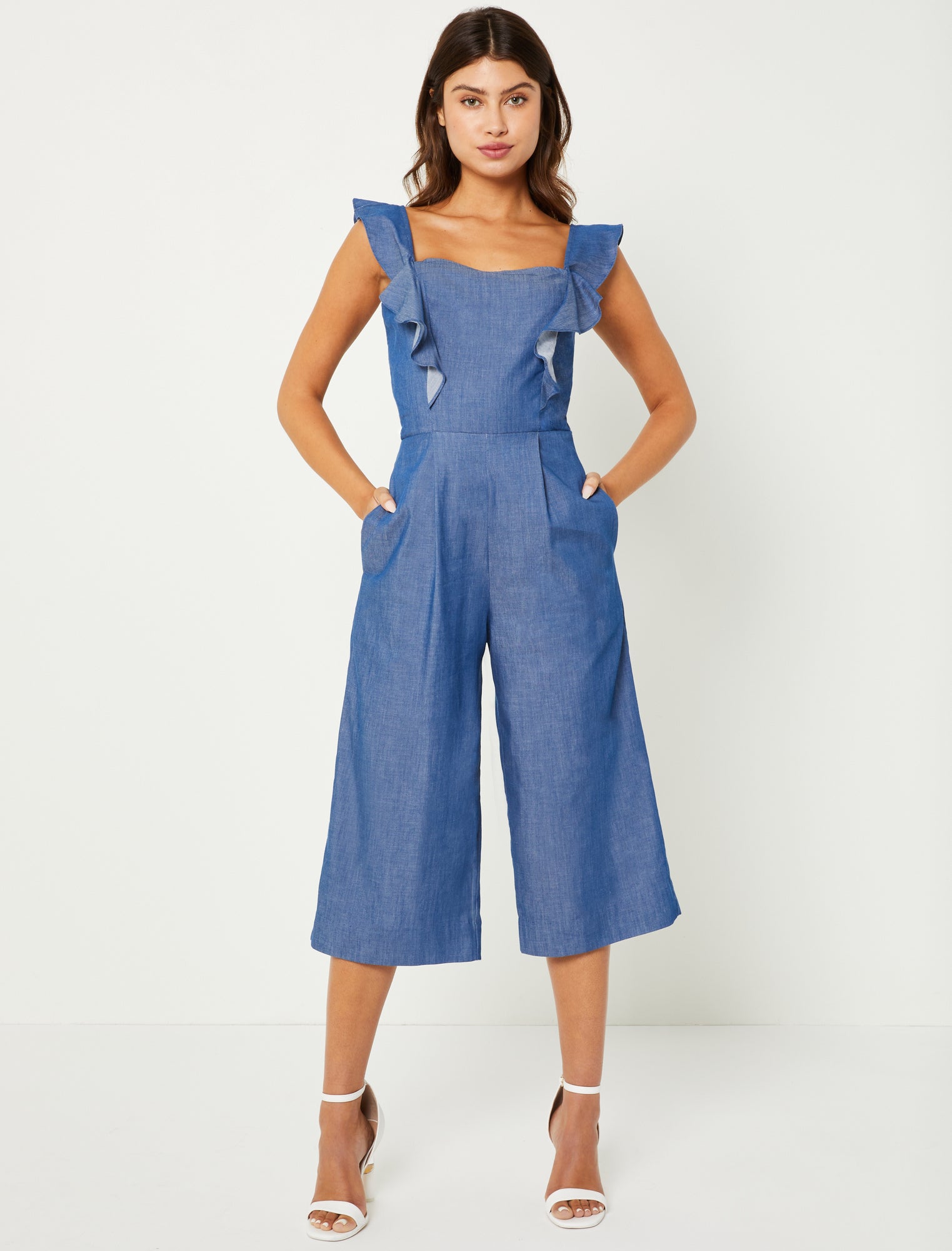 Re:named Amy Ruffle Jumpsuit  27 Newly Marked-Down Jumpsuits You