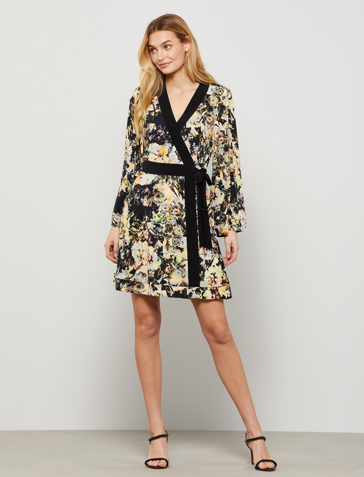 Kori Printed Wrap Dress BCBGMAXAZRIA ...