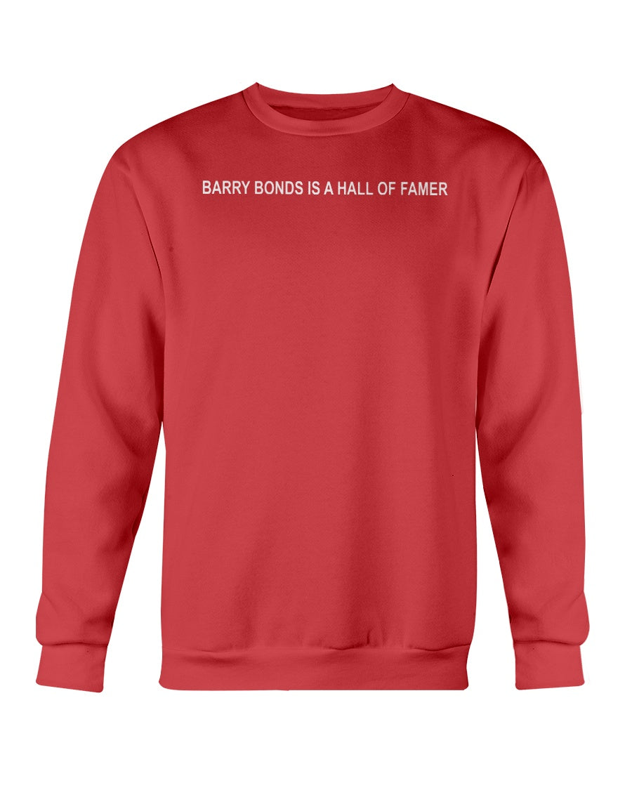 barry bonds is a hall of fame t shirt